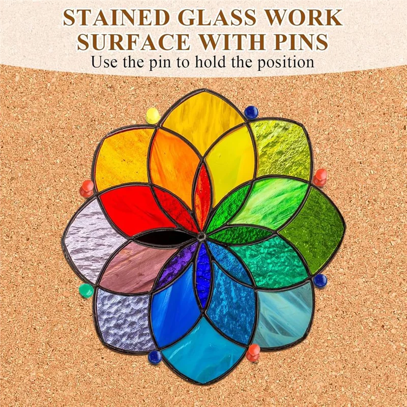 

Рабочая поверхность из термостойкого витража 12X12 дюймов, толщина 1/2 дюйма, витражи, коврики для разделочной доски из витражного стекла