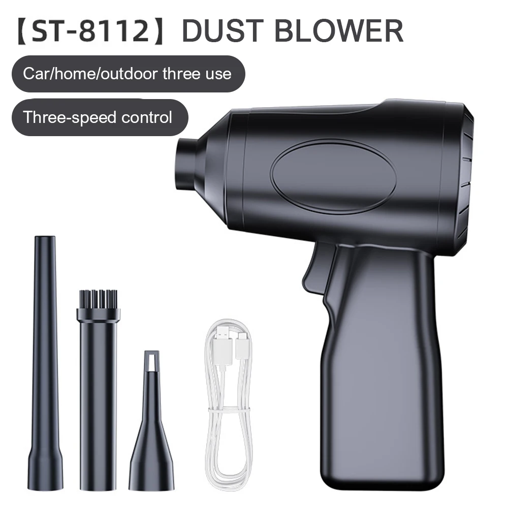 

85000RPM Air Blower Handheld Brushless Motor Violent Blower Mini Turbo Jet Fan 3 Gear Wind Speed 52m/s industrial Duct Fan Tools