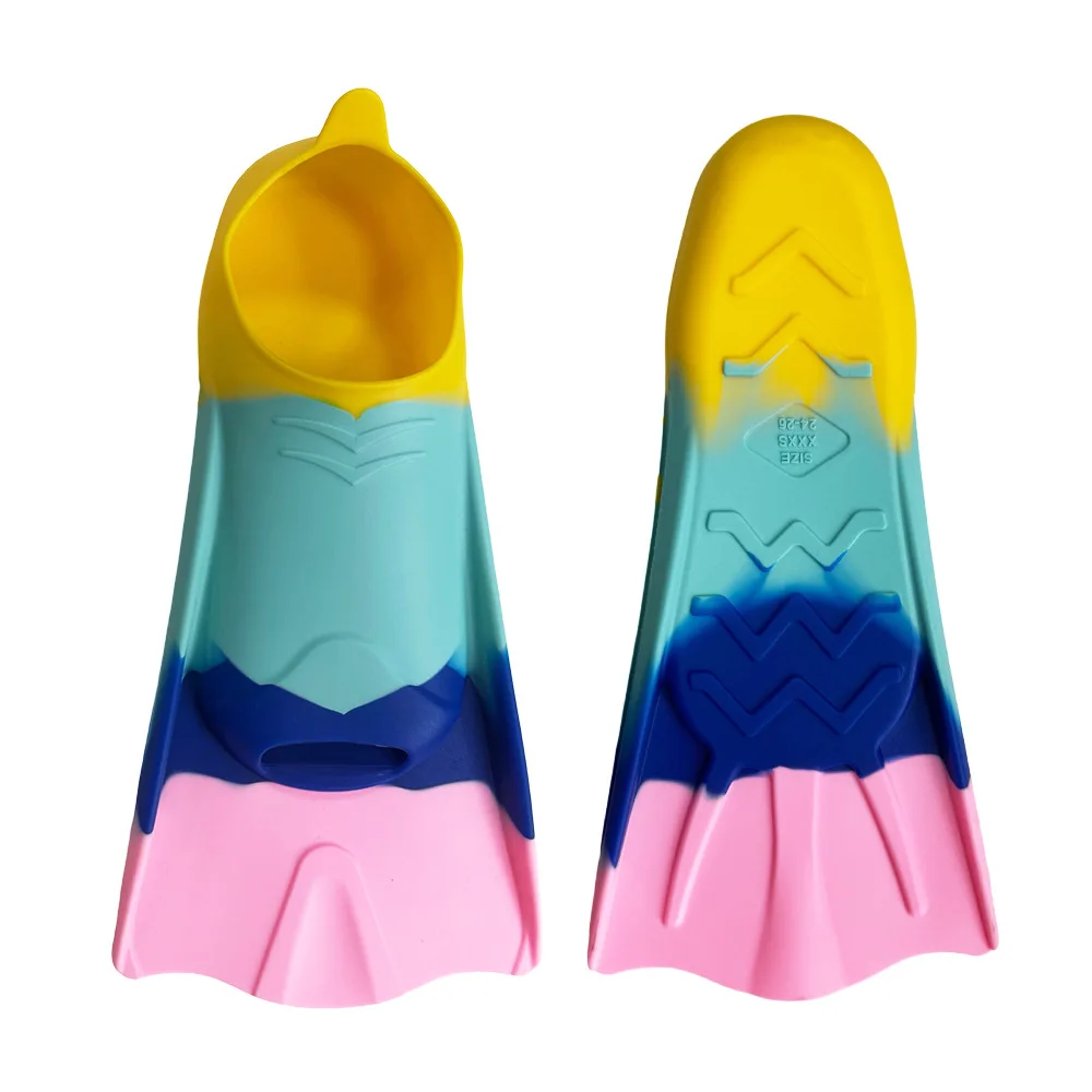 2026-adult-professional-training-silicone-short-flippers-for-swimming-flippers