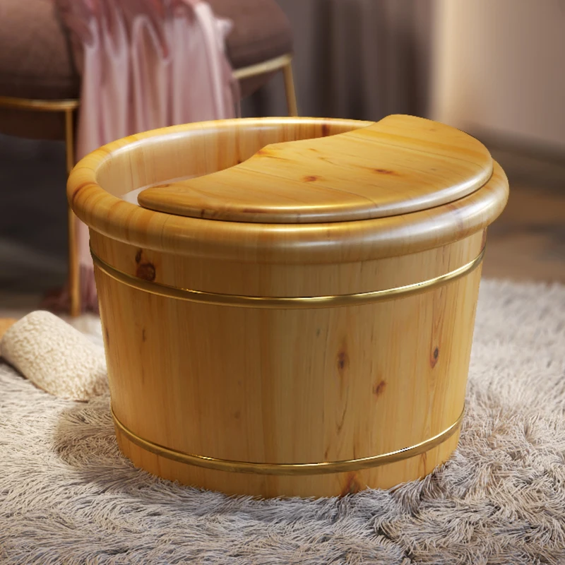 

Cedar Wood Foot Bath Wooden Foot Bath Barrel Household Solid Wood Foot Bath Tub Foot Barrel Wooden Barrel