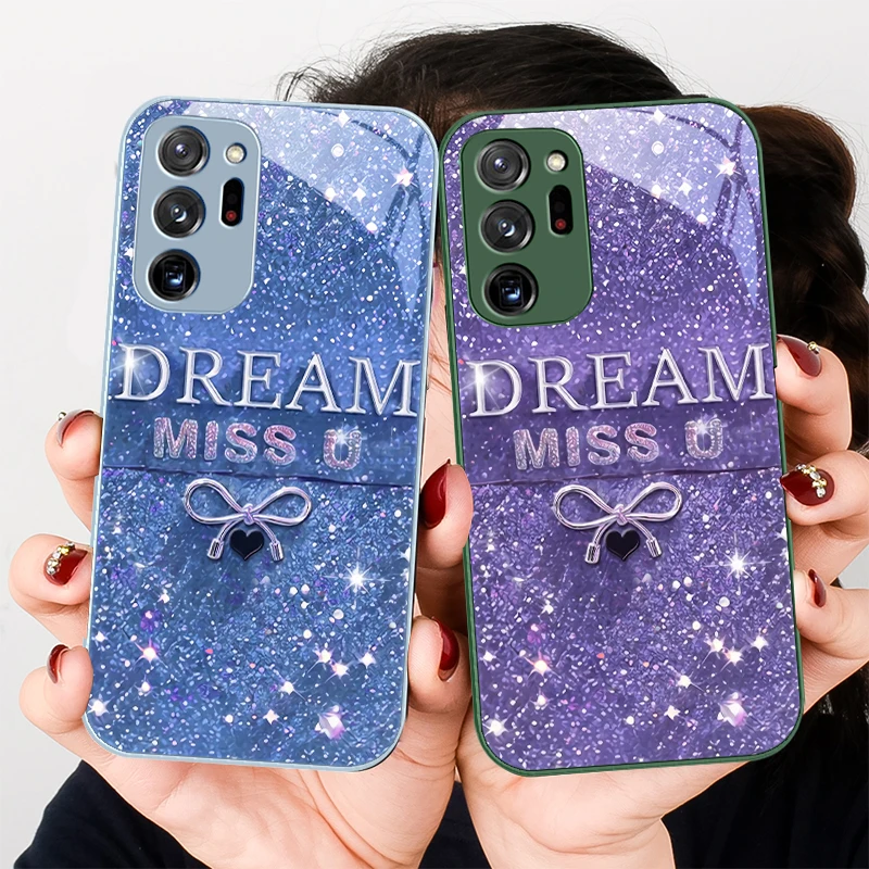 

Love and Rose Purple Bow For Samsung A01 02 03 Core 04 05 06 10 12 13 14 5G 15 16 M02 12 Note 8 9 10 20 glass Ultra phone case