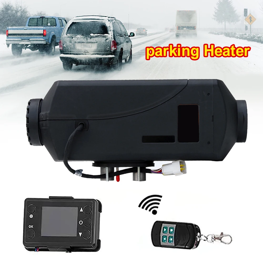 

24V 5KW Diesel Air Car Parking Heater With Remote Control LCD Digital Switch For Vehicles Trucks Vans Heating Accessories