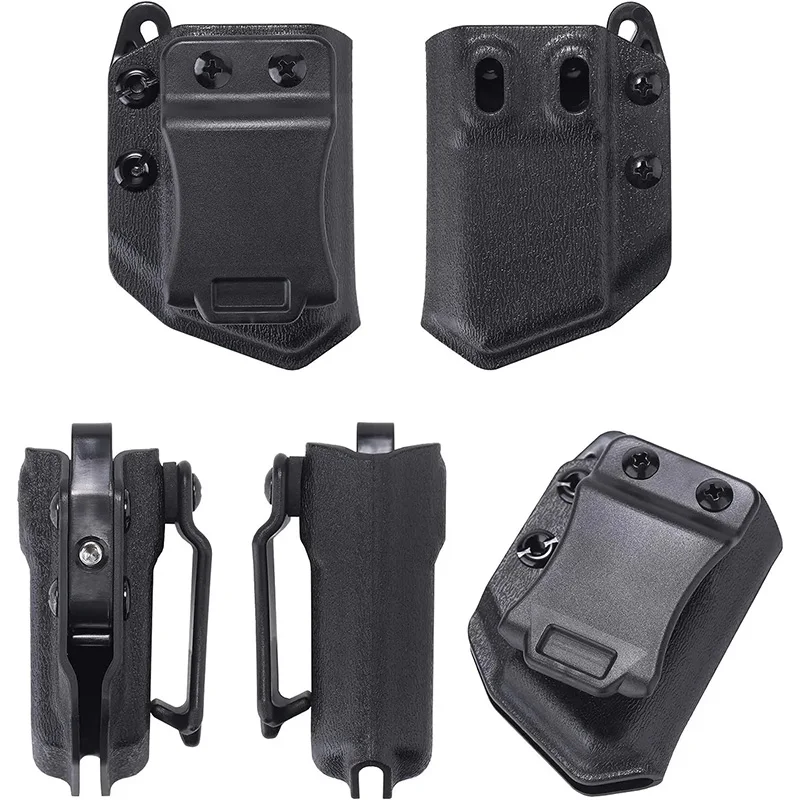 IWB OWB 9mm .40 universal Belt Clip Single Double Stack Magazine Pouch Holster Mag Carrier Holder for Pistol gun view 4