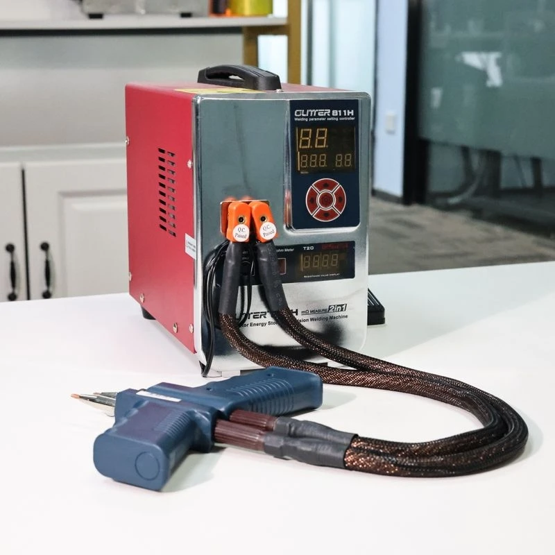 

811H Energy Storage Battery Spot Welding Machine 42KW Weld 0.45mm Copper Lithium For Power Supply Battery