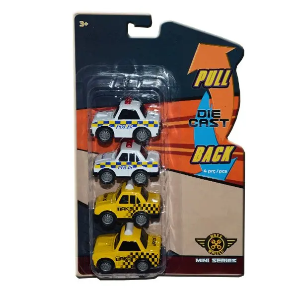 001607 Maxx Wheels 4-piece Model cars 6 cm