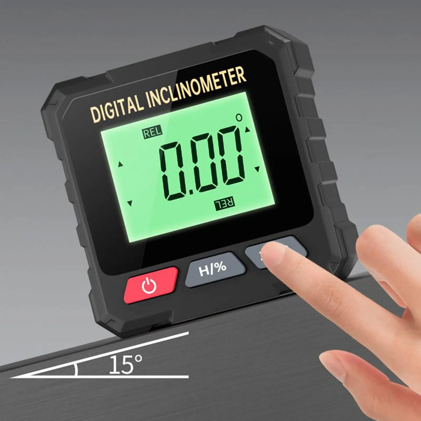 Digital Inclinometer 4-Side Measuring Tool With Backlight Magnetic Angle Gauge For Woodworking Golf Home Renovation Door