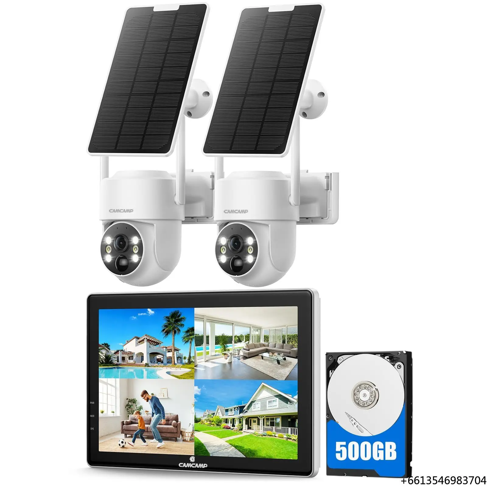 Solar Security Cameras Outdoor Wireless with 10