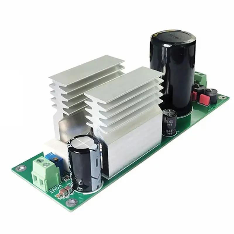 PZHI-Adjustable Unipolar Voltage 2N3055 Linear Power Supply Module(2Mv Ripple), Over-Current& Over-Voltage Protection