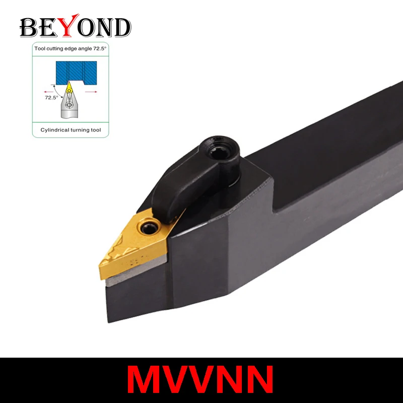 BEYOND MVVNN 1616 MVVNN2525M16 MVVNN1616H16 MVVNN2020K16 External Turning Lathe Tools Shank MVVNN3232P16 Carbide VNMG Inserts