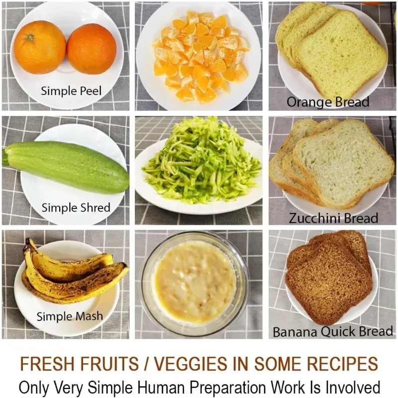 KITCHENARM 29-in-1 SMART Bread Machine with Gluten Free Setting 2LB 1.5LB 1LB Bread Maker Machine with Homemade Cycle