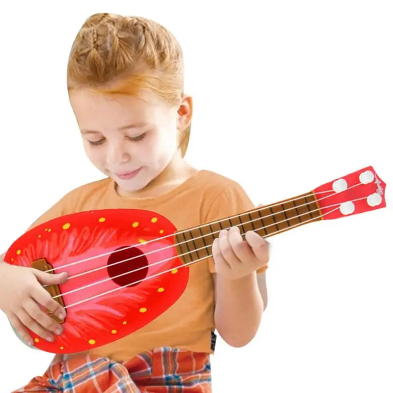 Fruit Ukulele Mini Guitar Ukelele For Kids Beginners Musical Toys For Toddlers Boys And Girls Indoor/outdoor Team Games Toy