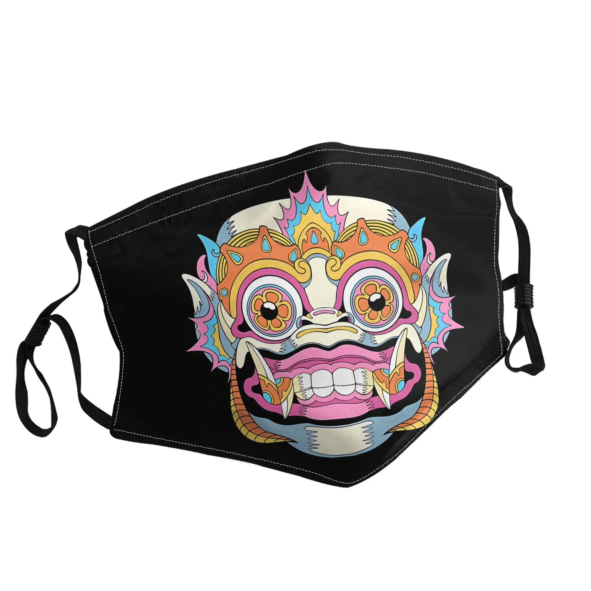 

Балийская маска Баронг, унисекс, для активного отдыха, с модным принтом