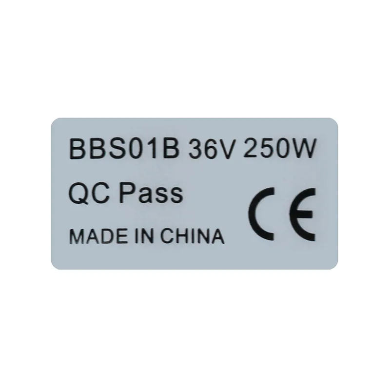 Bafang Mid Mounted Motor Accessory  Adhesive Label Sticker BBS01B 36V250W BBS02B 48V 750W