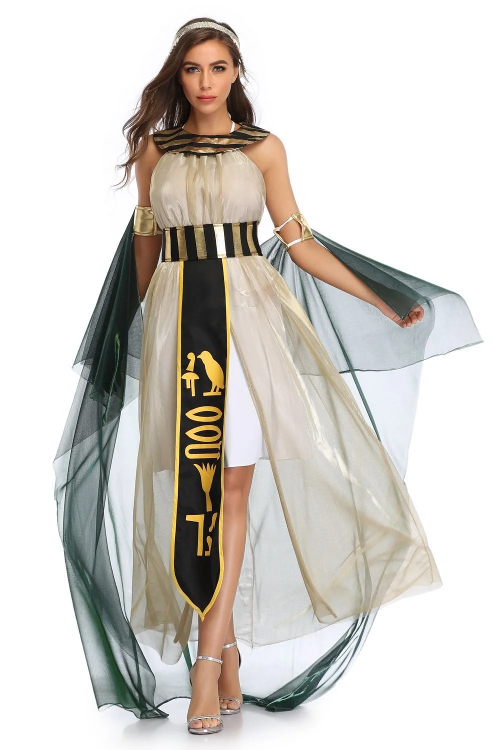 Disfraz de loween, Cosplay de Faraón, Reina, Diosa, Traje para aciones Escénicas, Ópera, Ropa Étnica, Moda Femeni...