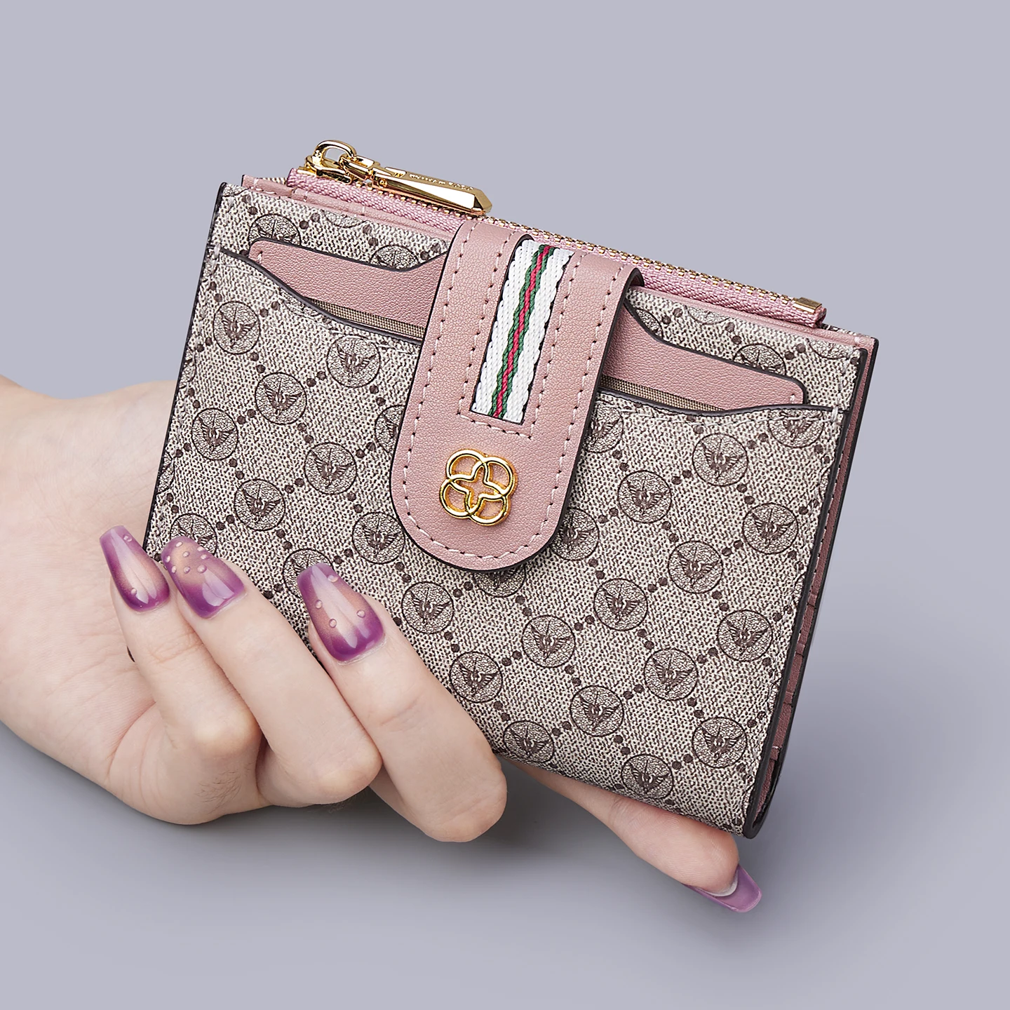 2026 New Women's Wallet Short Wallet Coin Wallet Card Bag Fashion Fresh Women's Bag Simple Design