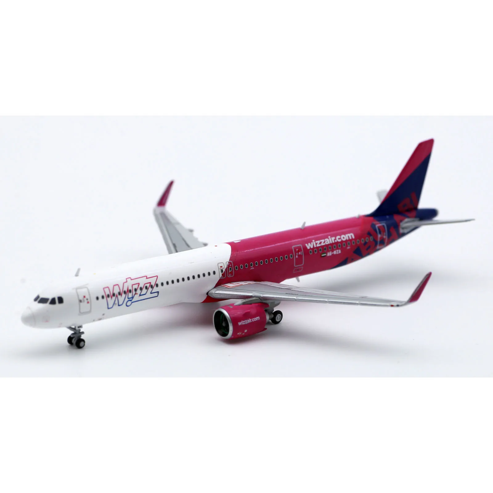 LH4196 Alloy Collectible Plane Gift JC Wings 1:400 Wizz Air Abu Dhabi Airbus A321NEO Diecast Aircraft JET Model A6-WZA