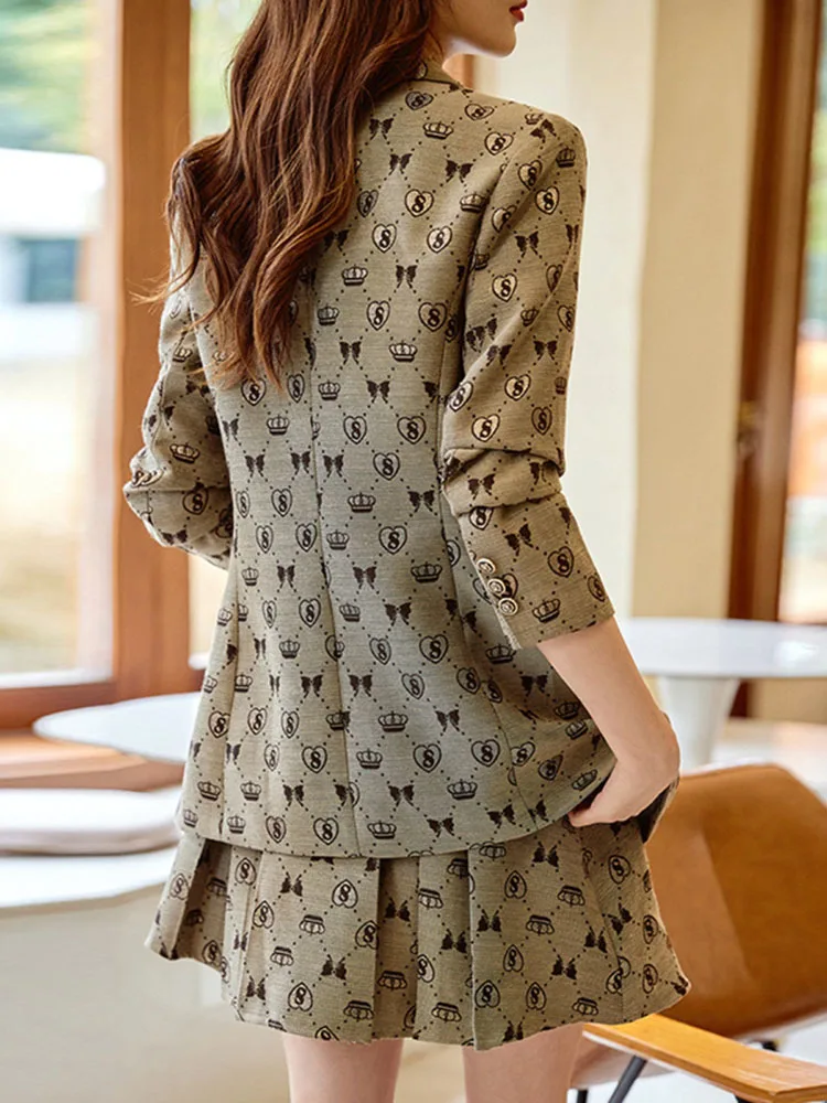 Fashion Casual Blazer Women Business Suits Shorts and Jacket Set Ladies Work Wear Female Office Uniform Style