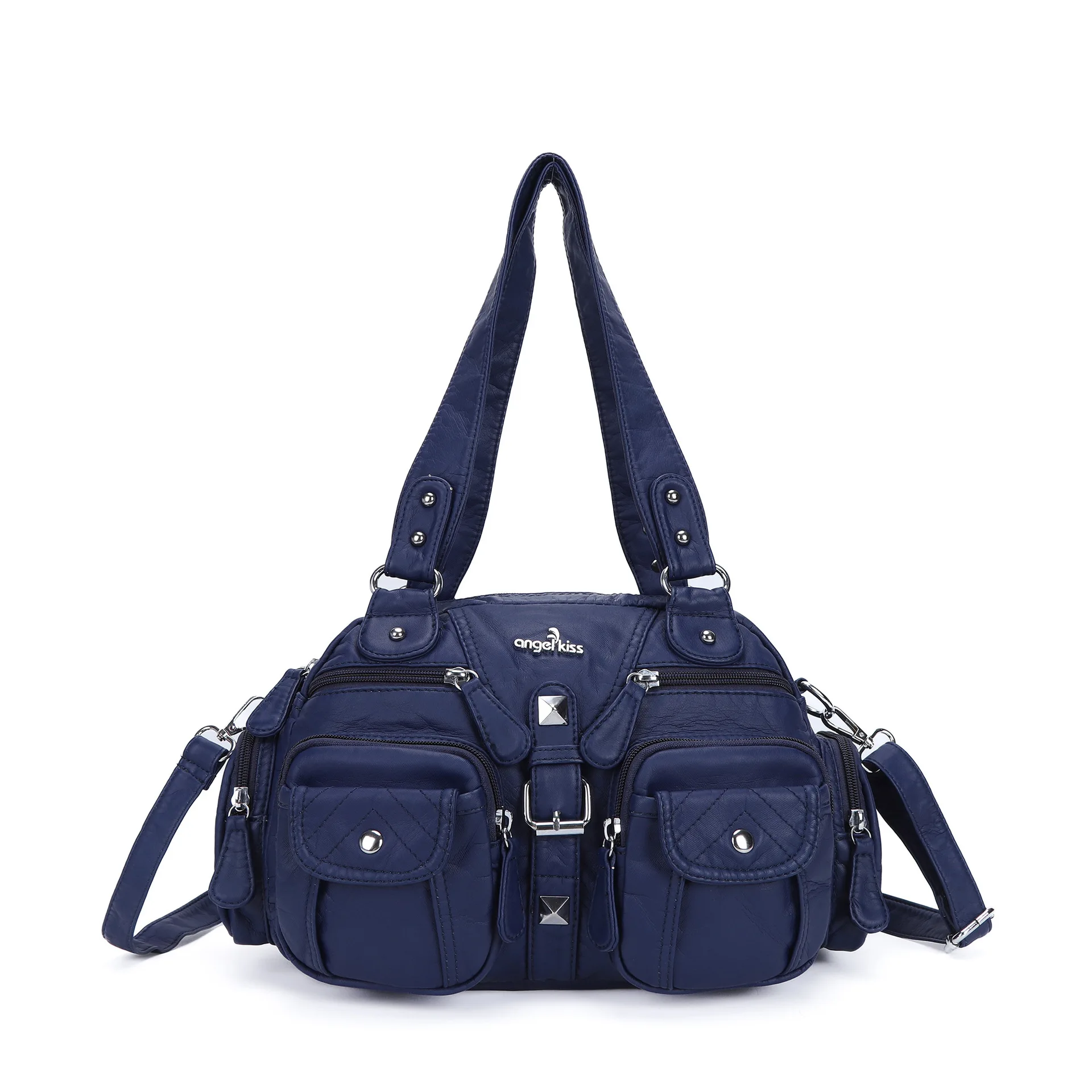 Vintage Damenhandtaschen, Henkeltasche, PU-Schultertasche, Dumpling-Tasche, Geschenk-Schultertaschen, Handy- und Geldbeutel