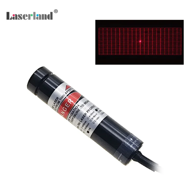 18mm 20*20 Rectangular Grid 650nm Red Laser Module DOE Diffraction Grating