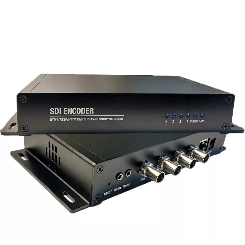 H265 HEVC H264 스트리밍 IPTV 4 채널 HD SDI TO IP SRT RTMP RTSP UDP HLS HTTP 4K 비디오 미니 디지털 인코더, 호텔 페이스 북