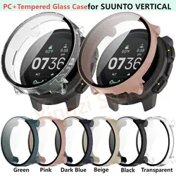 PC+ Tempered Glass Case for Suunto VERTICAL Samrt Watch Strap Full Coverage Bumper Suunto Vertical Protective  Screen Protector