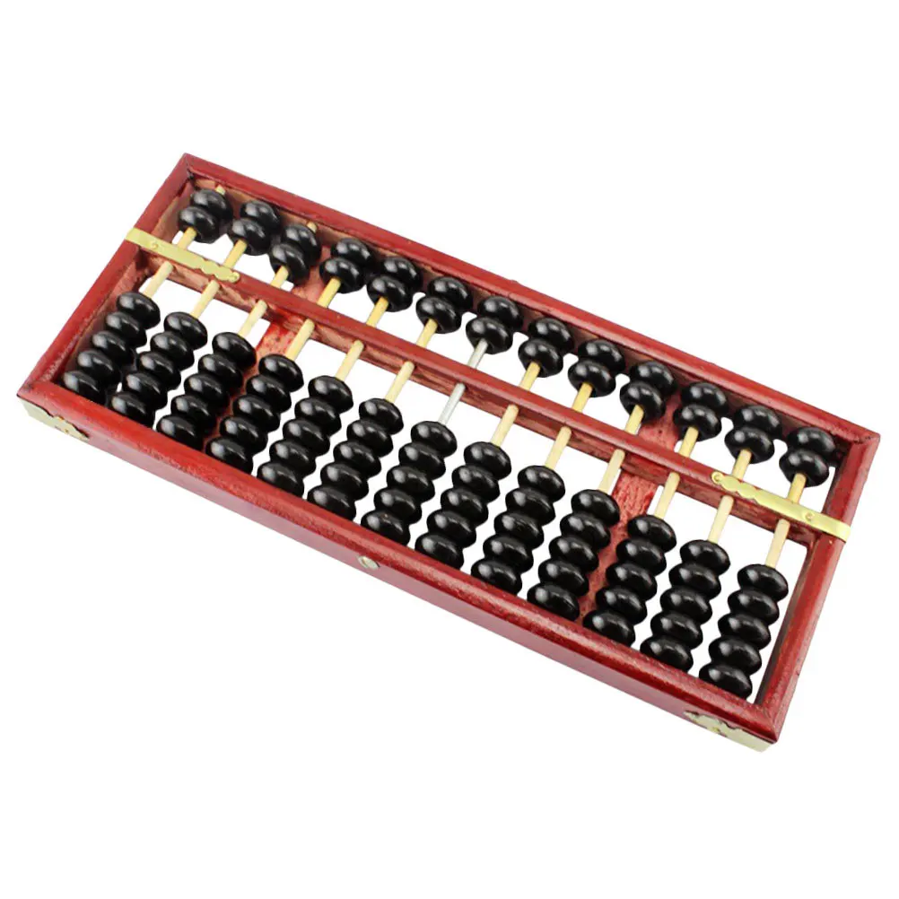 13 عمود خشبي المعداد أداة حسابية عتيقة للأطفال الطلاب تعلم الرياضيات المعداد التعليمي للبالغين اللوازم المدرسية #6