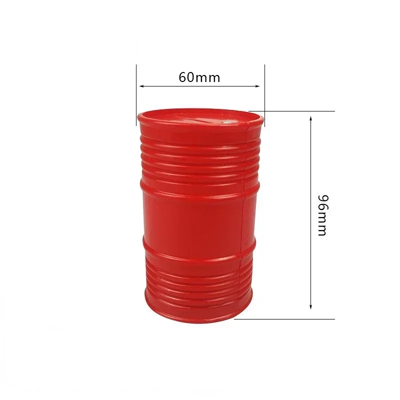 Simulation Plastic Oil Drum For 1/10 RC Crawler Car Trax TRX-4 Bronco TRX-6 G63 D90 D110 Axial Scx10 90046 Decoration