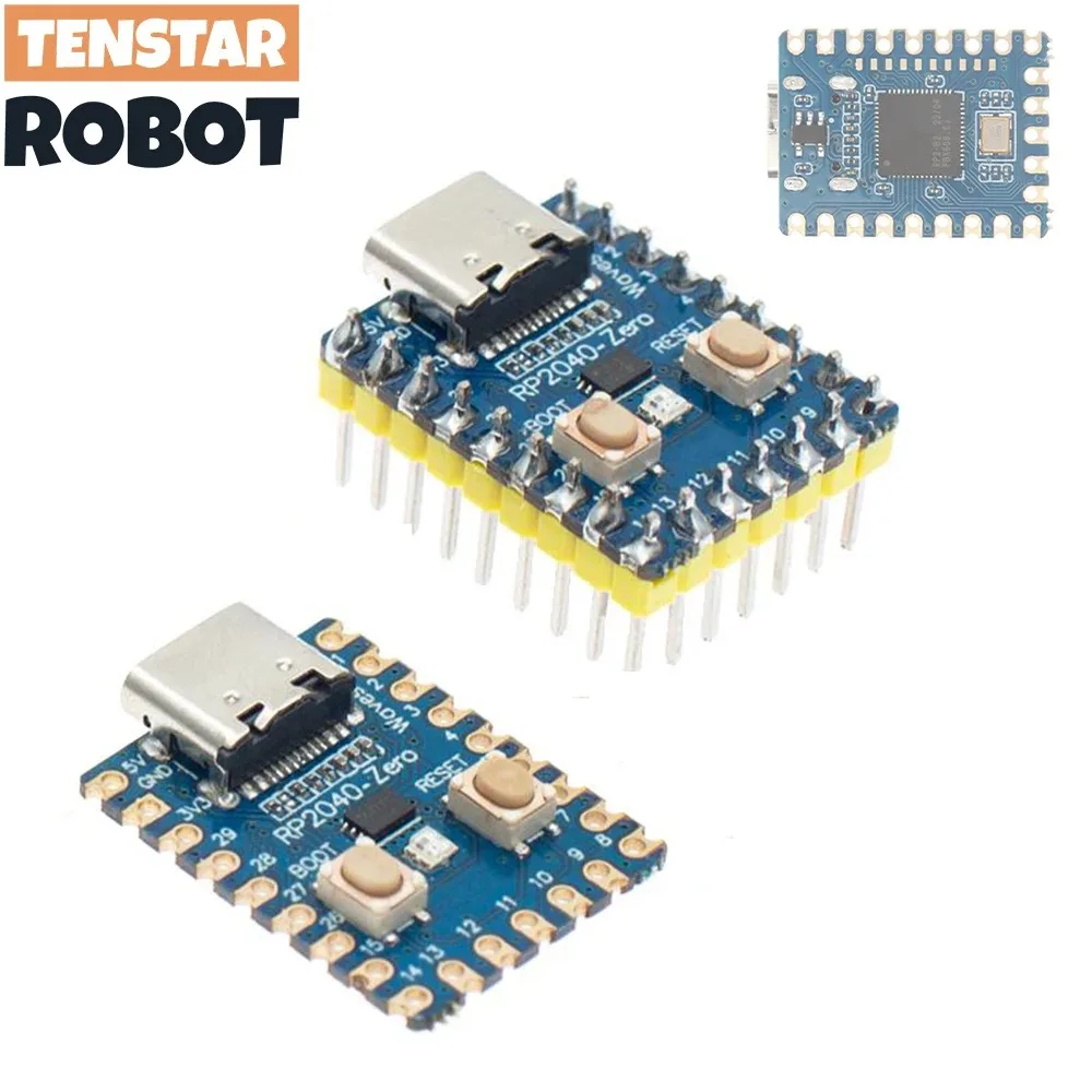 5Pcs Raspberry Pi RP2040-Zero microcontroller development board PICO main board dual-core processor mini microcontroller