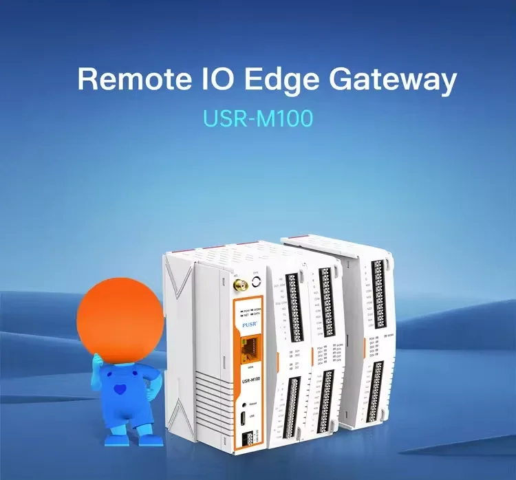 M100-ETH Industriële Remote Edge Computing Iot Io Gateway Ondersteuning Rs485/232/Ethernet Modbus Rtu Naar Tcp Mqtt Iot Apparaat