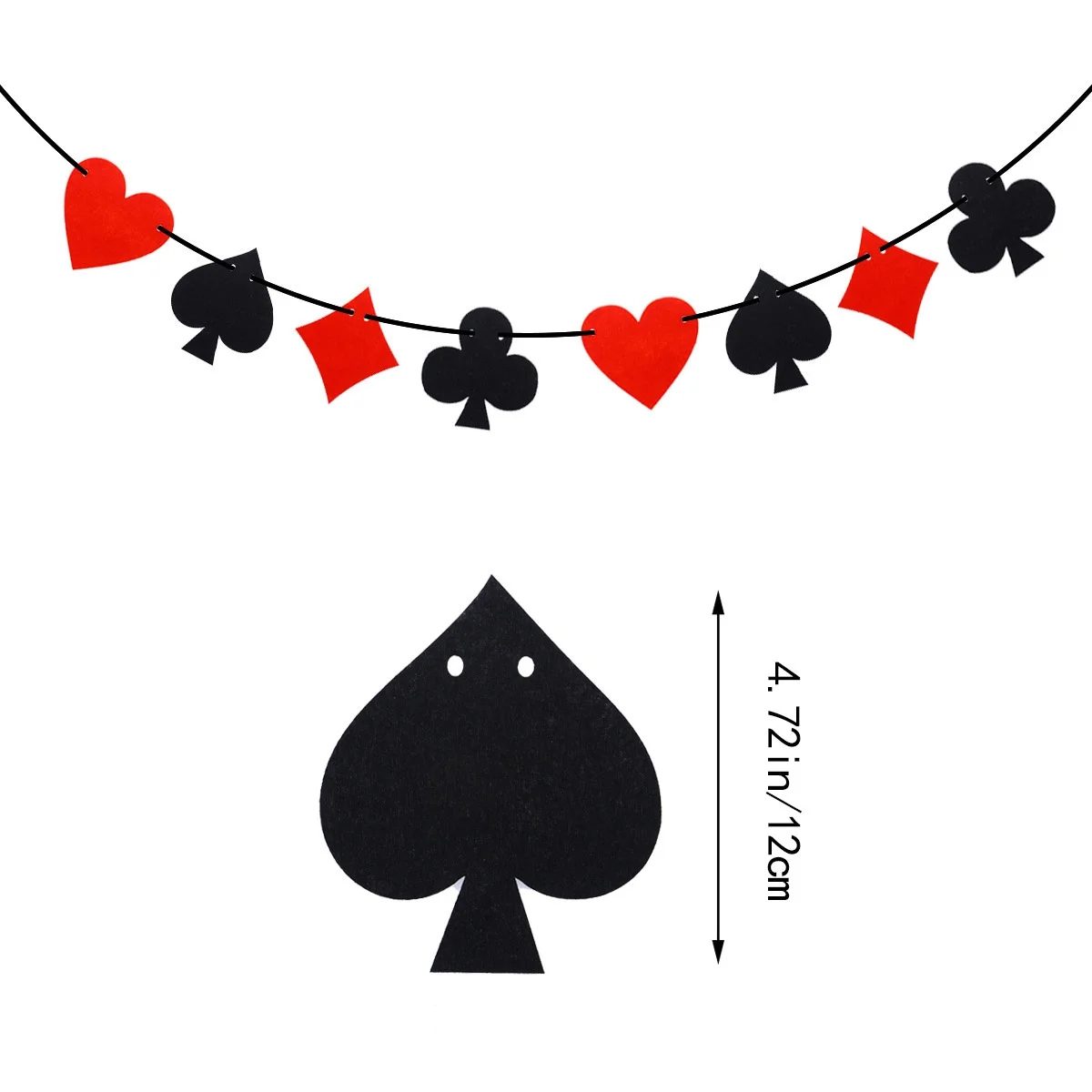 Thema Banner Chique grappige slinger voor Casino Party Decoraties Hangende muur Raam Deur Boomtak Binnen Buiten Poker