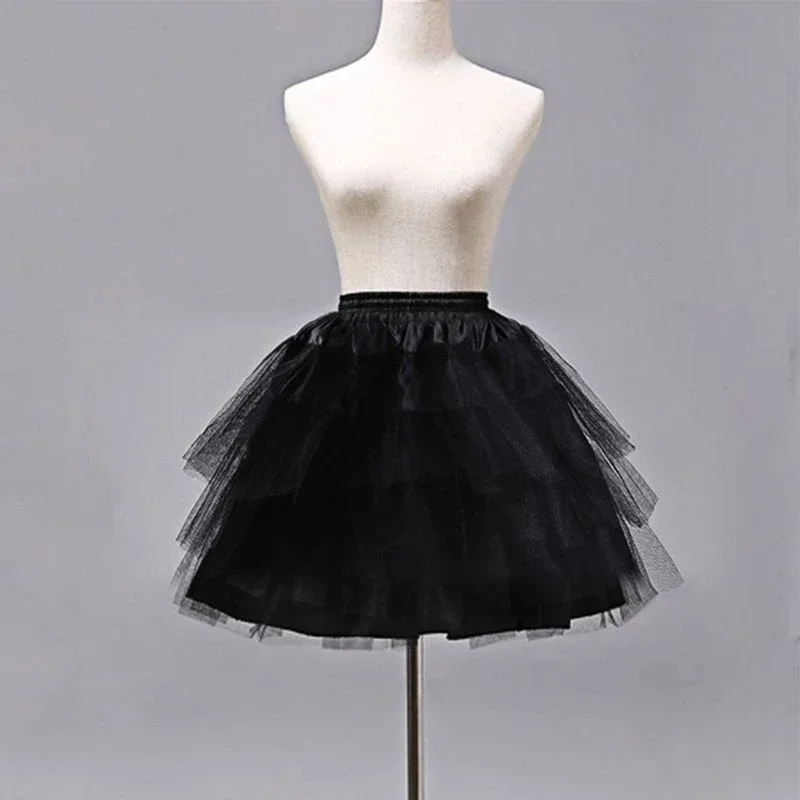 

Cosplay Maid Wear Lolita Pettiskirt Short Hoops Petticoat Girls Ballet Mesh Yarn Skirt