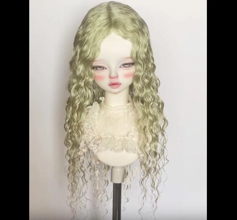 1/4 BJD Doll Mohair Wig, Small Roll Wig Free Shipping