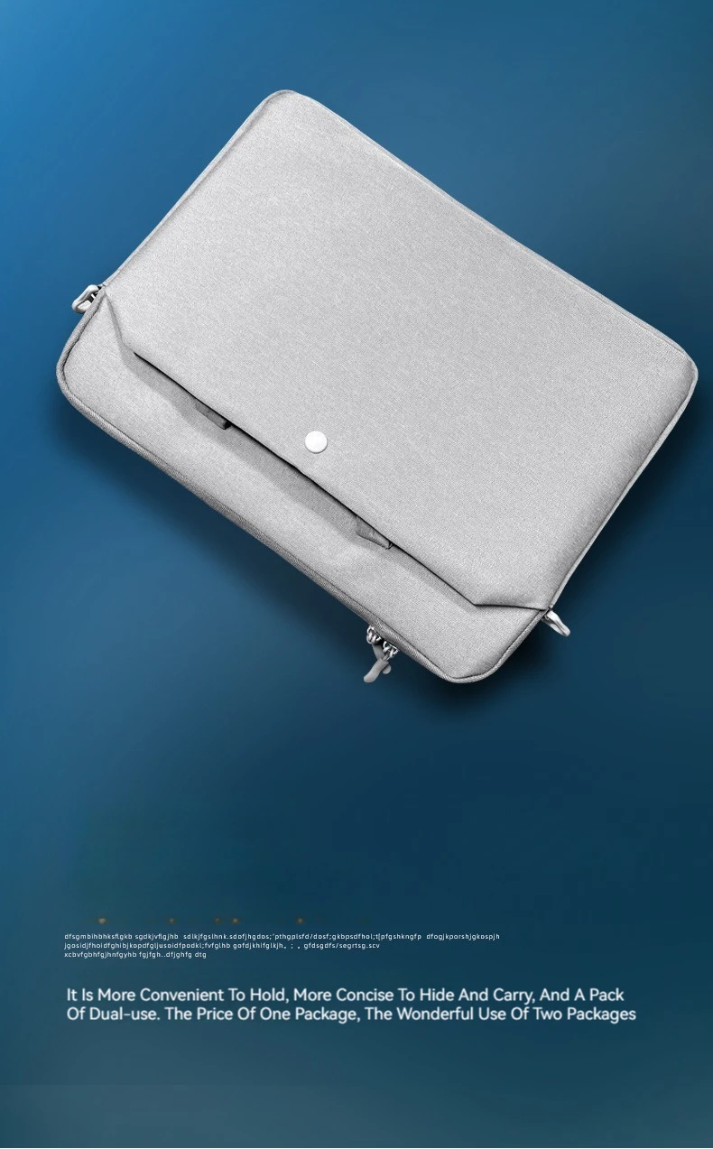 Laptop-Schutzhülle für Macbook Air Pro 16 Zoll, Tasche für 13,3 14 15,6 Zoll HP Huawei Lenovo Dell Notebooks, Schultertasche, Aktentasche – Detail 10