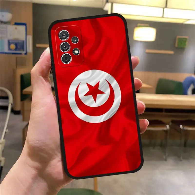 Tunisian Flag Phone Case For Samsung S20 Fe Lite S21 S30 Ultra S21Fe S10 S9 E Plus Macia Soft Silicone Cover