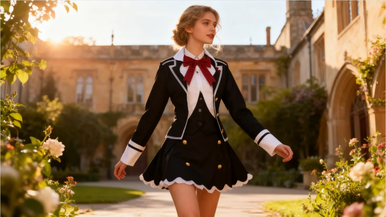 

Komori Yui Cosplay Anime Style DIABOLIK LOVERS Komori Yui Cosplay Anime Role-playing Costume Sweet Female School Uniform