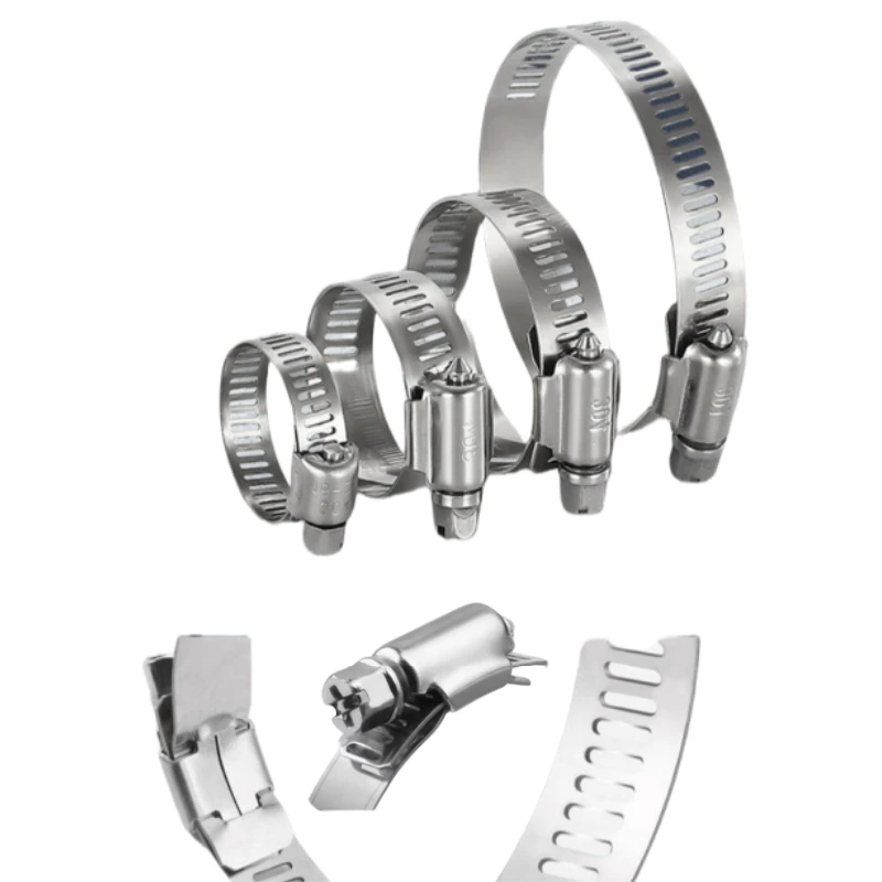 قابل للتعديل الفولاذ المقاوم للصدأ خرطوم المشبك + حلقة ثابتة خرطوم المشبك المياه/الهواء خرطوم المشبك 6-51 13-25 مللي متر