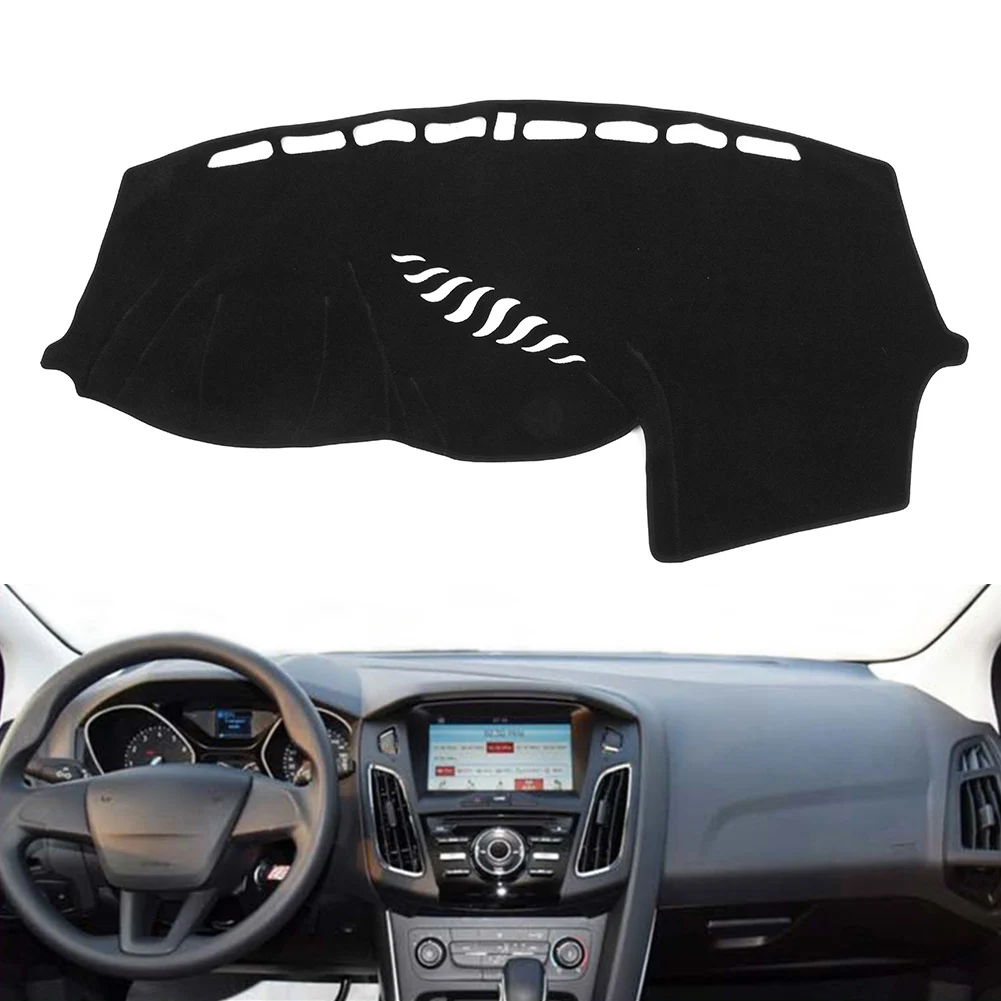 Auto Front Dash Mat Dashboard Cover Dashmat Accessories For Ford Focus 2012 2013 2014 2015 2016 2017 LHD