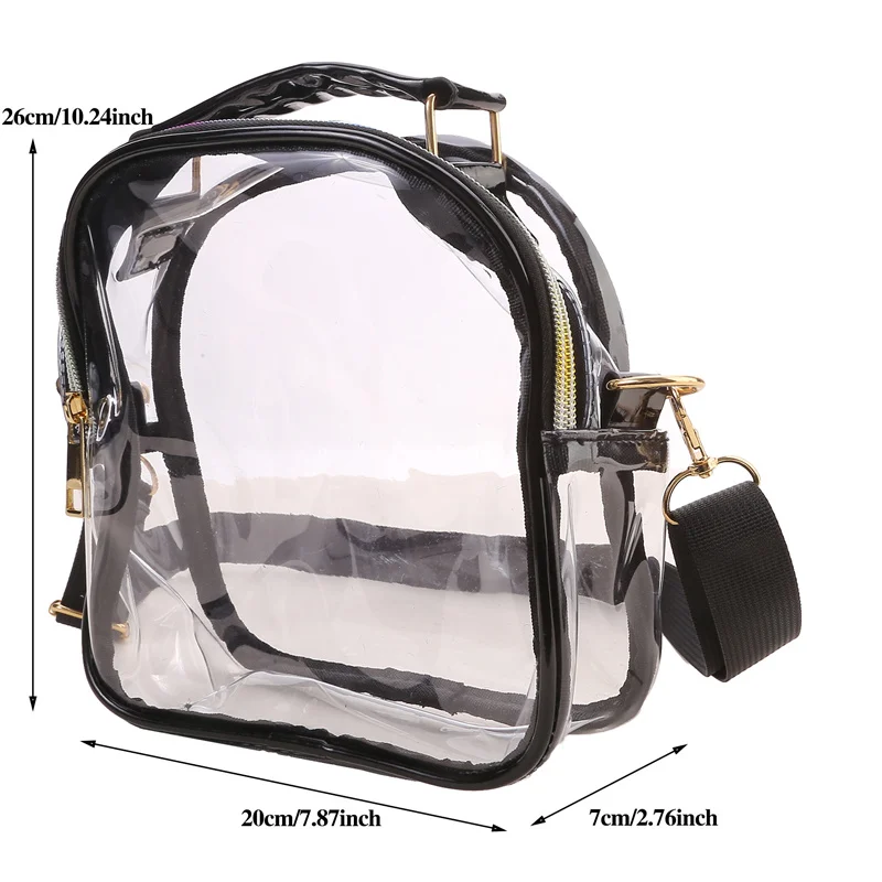 Сумка на плечо из ПВХ, прозрачная сумка для губной помады, сумка-мессенджер через плечо, Экологически чистая сумка из ТПУ без запаха, кошелек для монет