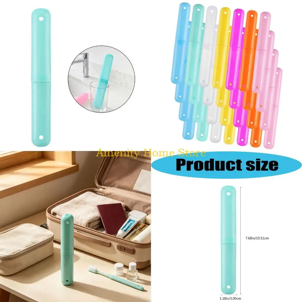 F26C Toiletry Bag Toothbrush Holder Cases 28 Pack Plastic for Daily Travel