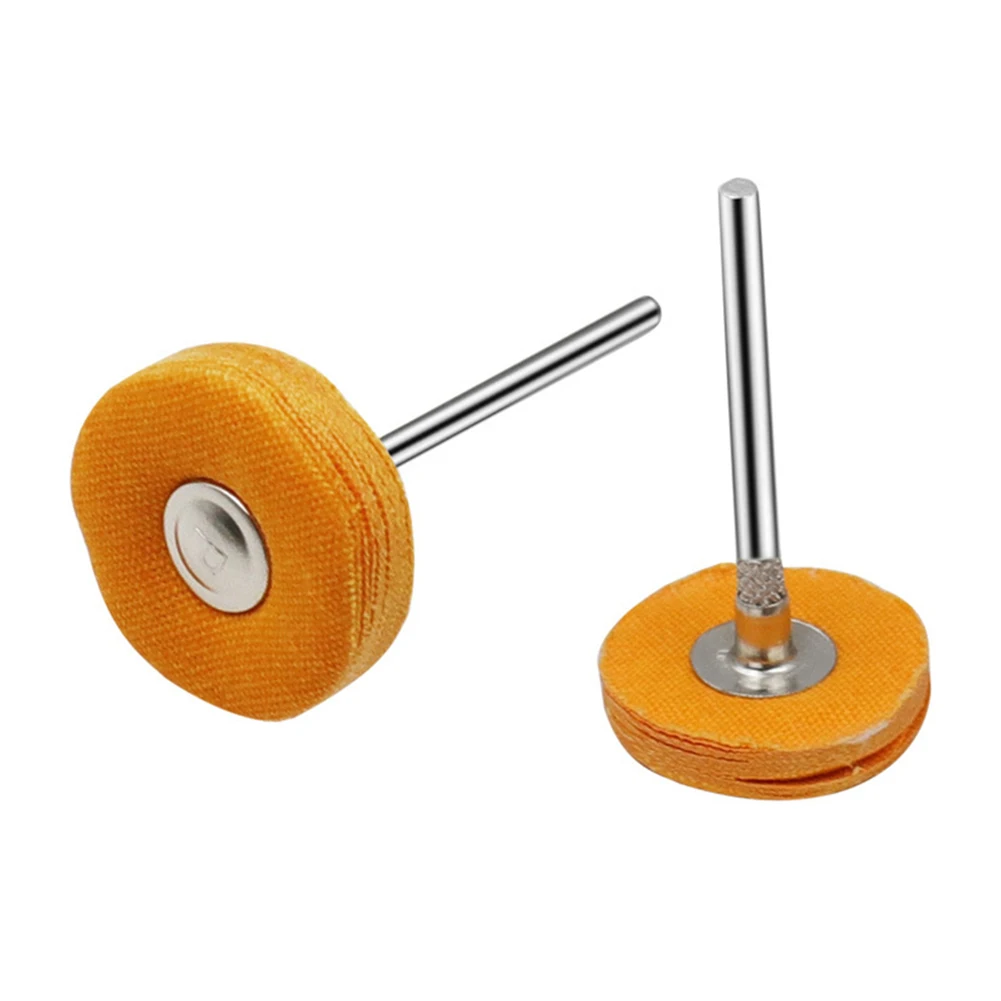 10pcs Cloth Fine Polishing Wheel Buffing Pad Round Head Grinding Rotary Tool Accessory For Jewelry Metal Marble Glass Ceramics