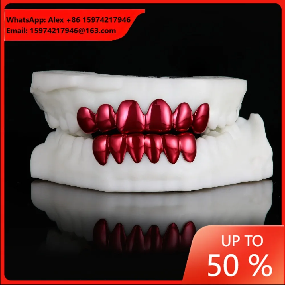 Color Laser Plating Grill Top 6 Bottom 6 European And American Cross-border Hot-selling Grill GRILL