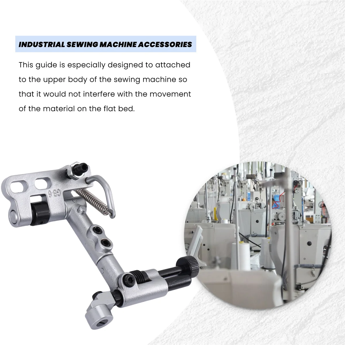 A013 Opgeschort Randgeleider voor Juki Lu-1508 Lu-1510 Industriële Naaimachine Gb-6 Accessoires Onderdelen