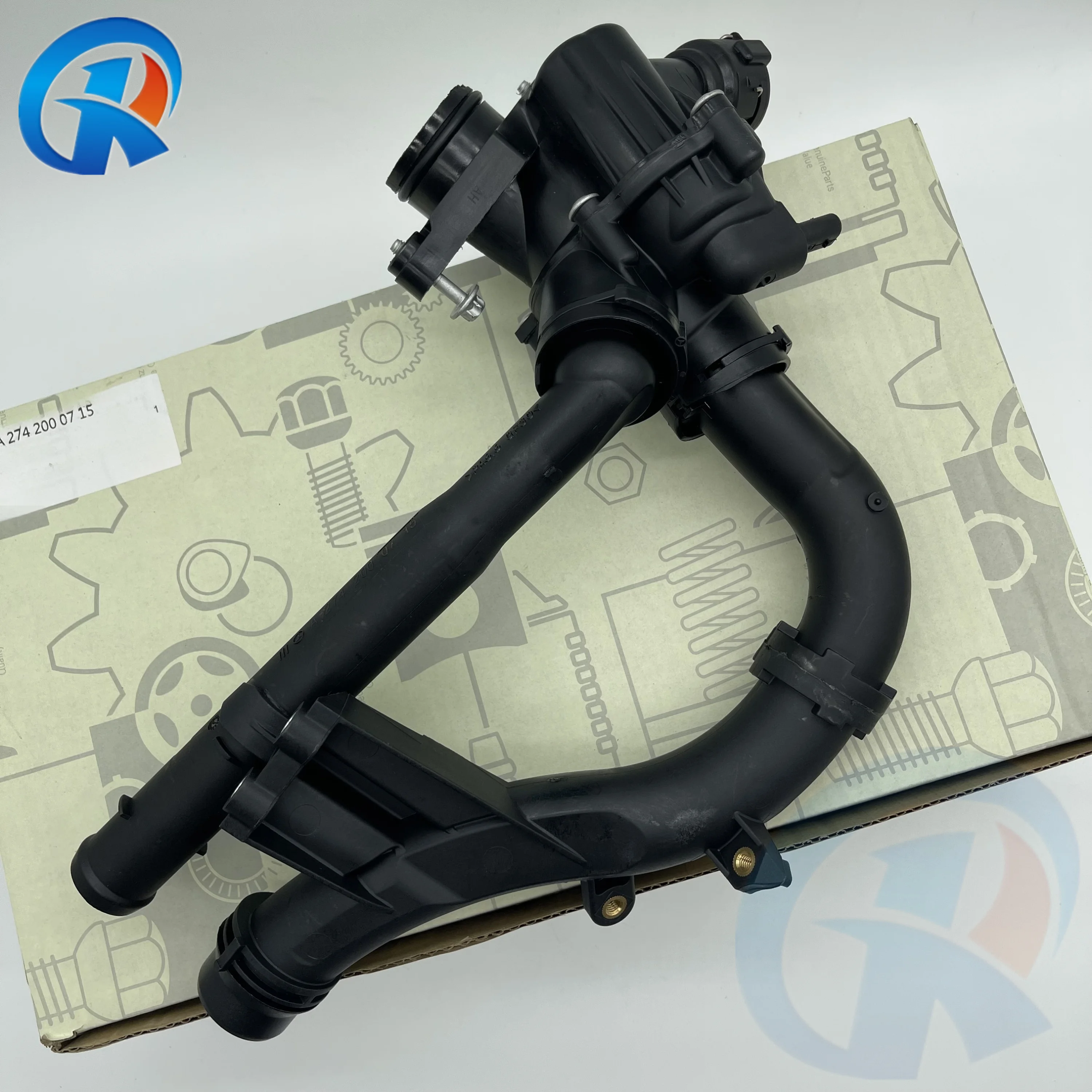 A2742000715 A2742003400 Engine Cooling System Coolant Thermostat for Mercedes Benz M274 E20 C GLC E 300 2742000715 2742003400