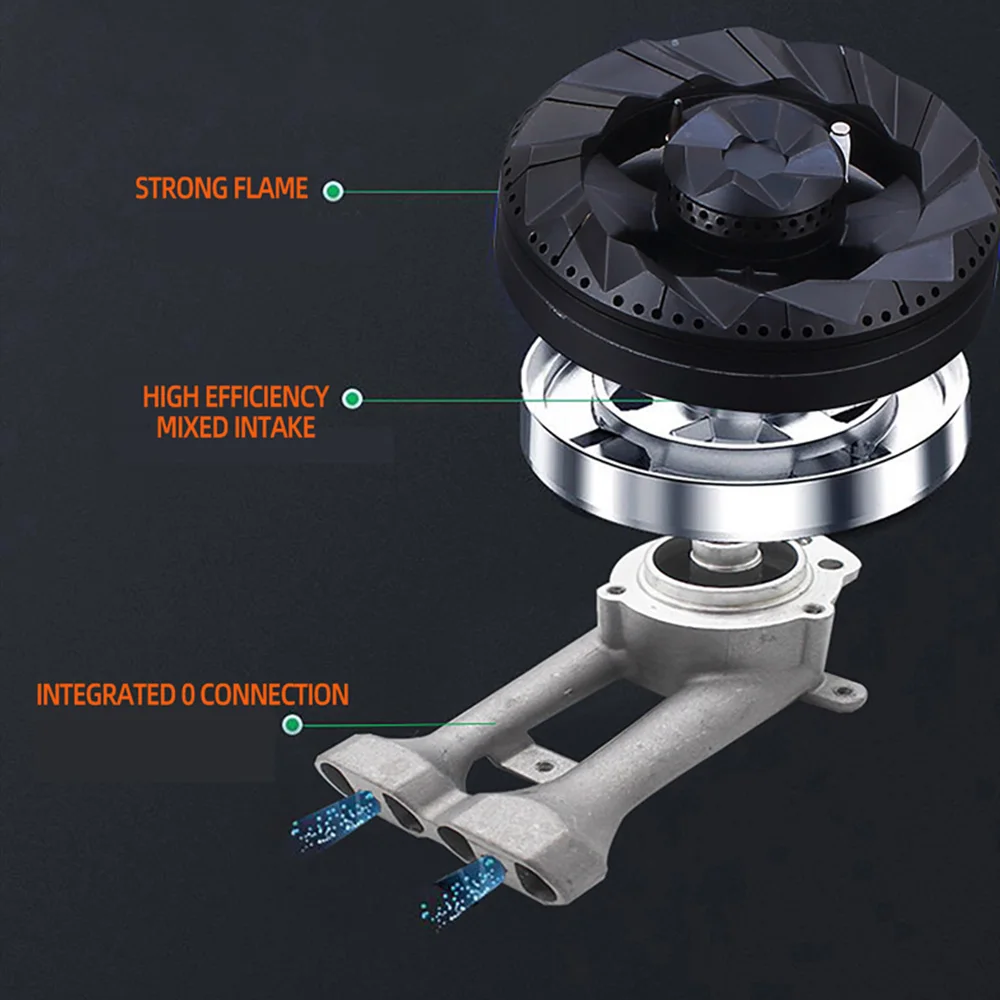 Household Dual Stove Cooktop Energy Efficiency Gas Stove Kitchen Cuiseur Gaz Table Gas Cooker 2 Burner