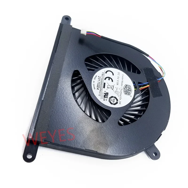 FB07006M05SPA312 Ventilador CPU para Cooler Master, 4Pins, DC 5V, 0.5A, Brand New