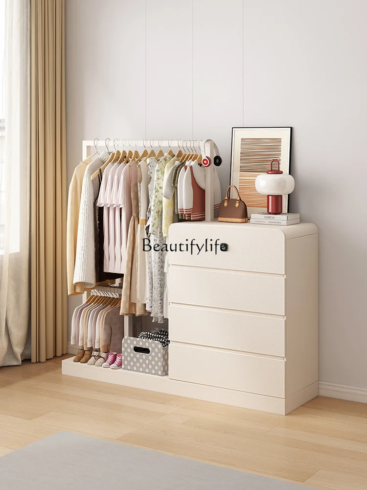 

Small Apartment Open Closet Integrated Fully Hanging Bedroom Entrance Home