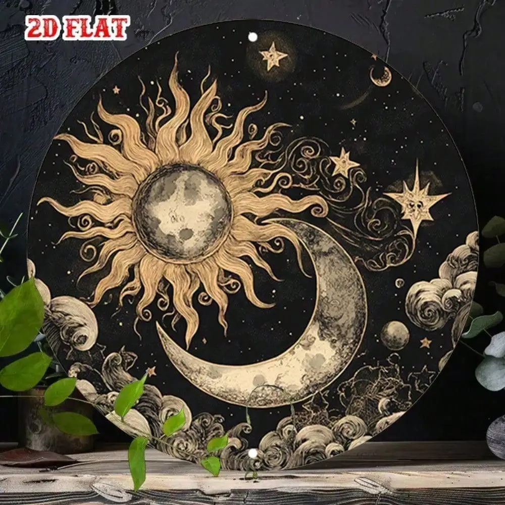 Vintage Rustic Aluminum Wall Art 8 Inch Waterproof Durable Metal Sign For Home Bedroom Living Room Cafe Decor