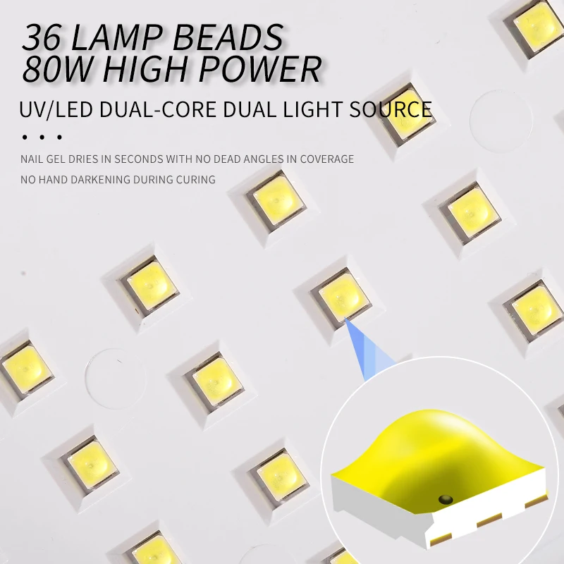 2-in-1ネイルランプUV LED、集塵機付き、吸塵器、マニキュア機器、パウダーサッカー、アスピレーターファン