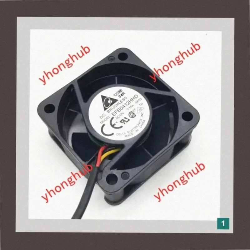 Delta Electronics EFB0412HHD 6R53 DC 12V 0.15A 40x40x20mm Cooling Fan for Heat Dissipation in Electronic Devices