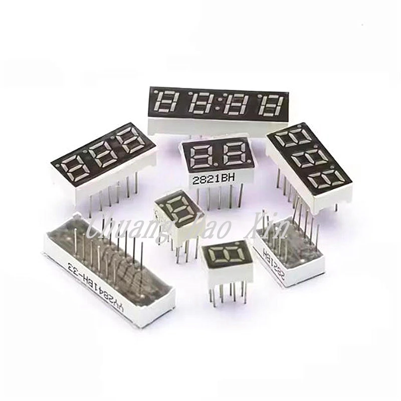 5Pcs Led Display Digit Tube 7 Segment 0.28 Inch Red 1 Bit 2 Bit 3 Bit 4 Bit Common Cathode Anode Led 7segment